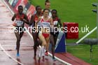 Jo Pavey (England) leads the womens 5000 metres at the Commonwealth Games, Glasgow. Photo: David T. Hewitson/Sports for All Pics